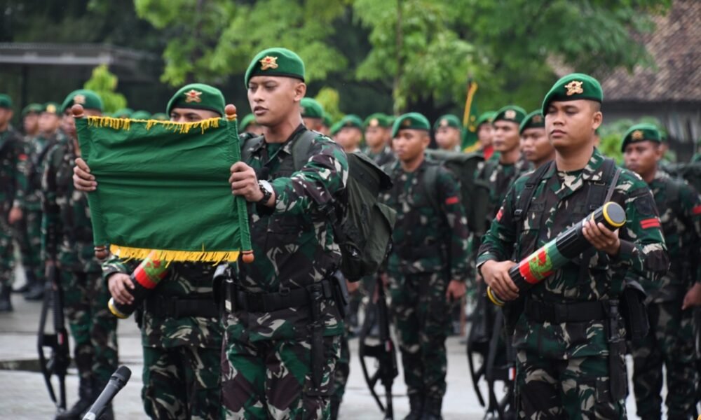 Danrem 044/Gapo Hadiri Upacara Peringatan Hari Juang Infanteri ke-77 di Palembang Danrem 044/Garuda Dempo (Gapo) Brigjen TNI Adri Koesdiyanto menghadiri Upacara Peringatan Hari Juang Infanteri ke-77 Tahun 2025 yang dipimpin langsung oleh Pangdam II/Sriwijaya Mayjen TNI Ujang Darwis. Kegiatan berlangsung di Lapangan Jasdam II/Sriwijaya, Jalan Letjen Harun Sohar, Kebun Bunga, Kota Palembang, Jumat (19/12/2025).