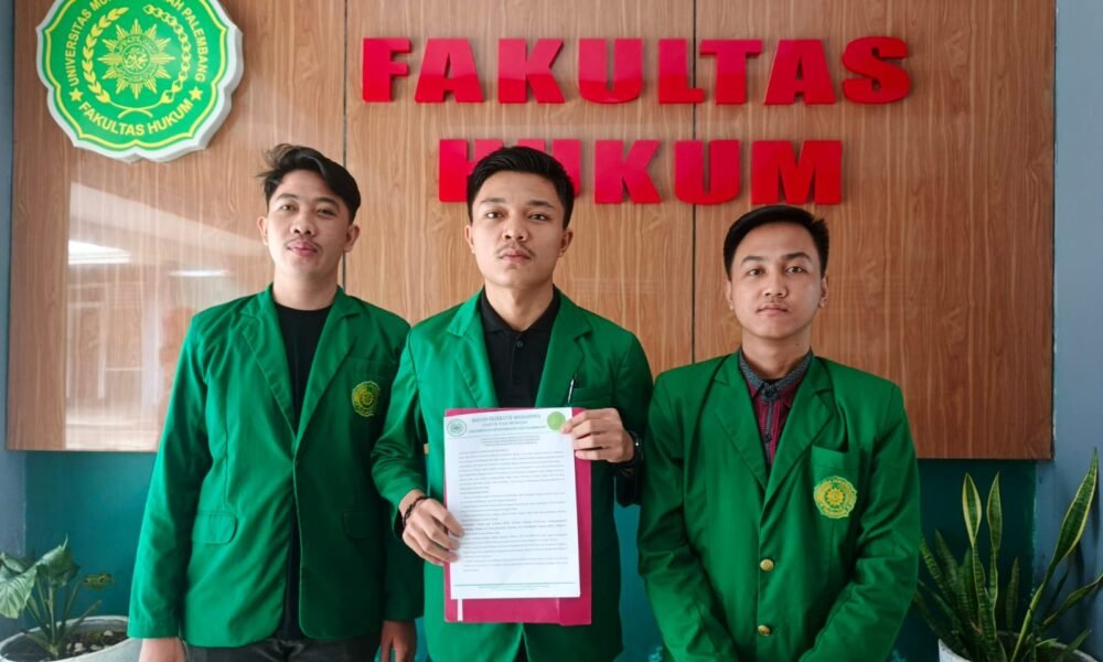 BEM FH Universitas Muhammadiyah Palembang Nyatakan Sikap Tegas Terkait Dugaan Pelecehan Seksual Oknum Dosen BEM Fakultas Hukum Universitas Muhammadiyah Palembang menyatakan sikap tegas terkait dugaan kasus pelecehan seksual yang melibatkan oknum dosen, serta mendesak pimpinan kampus bertindak adil dan profesional.