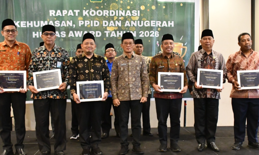 Apresiasi Insan Informasi, Kemenag Sumsel Serahkan 70 Piagam Anugerah Humas Award 2026 Apresiasi Insan Informasi, Kemenag Sumsel Serahkan 70 Piagam Anugerah Humas Award 2026