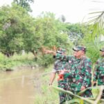 Kodim 0418/Palembang Survei Tiga Lokasi Strategis Pembangunan Jembatan di Gandus