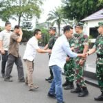 Kodim 0418/Palembang Survei Tiga Lokasi Strategis Pembangunan Jembatan di Gandus Usai Dinas Cuti Lebaran, Korem 044/Gapo Awali dengan Apel Pengecekan dan Silaturahmi