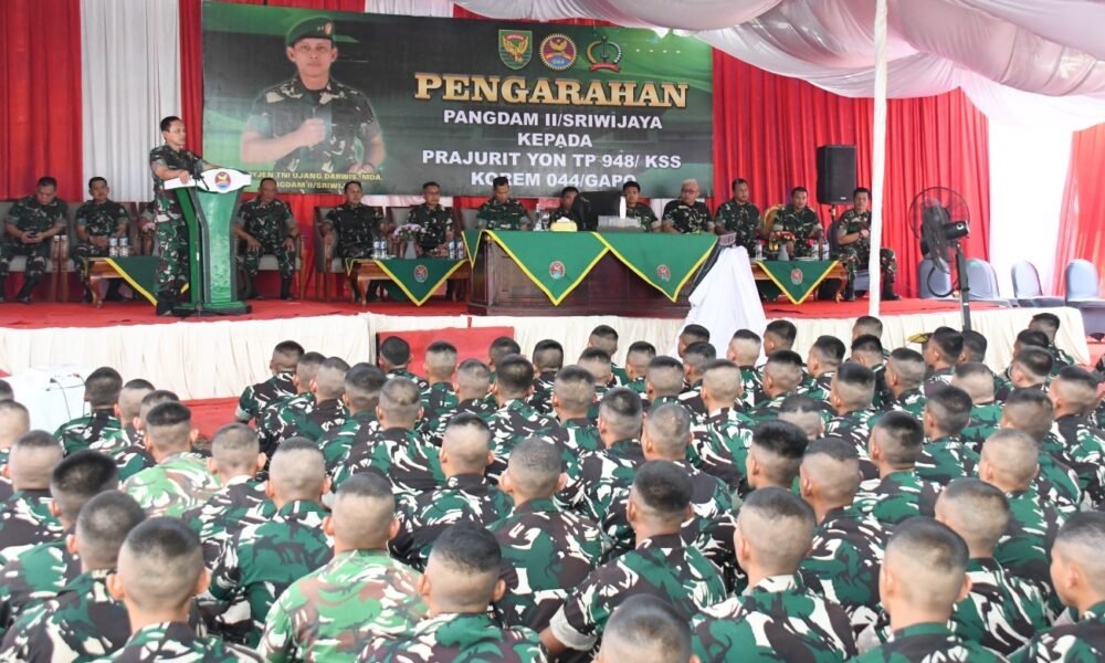 Bangga Jadi Generasi Pertama, Pangdam II/SWJ Motivasi Prajurit Yon TP 948/KSS Bangga Jadi Generasi Pertama, Pangdam II/Swj Motivasi Prajurit Yon TP 948/KSS