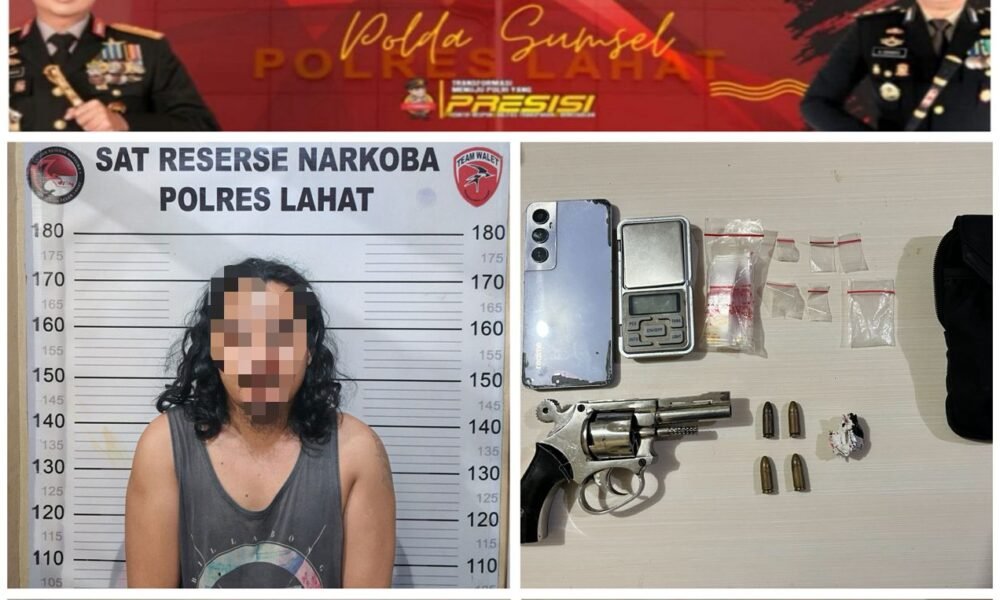Pengedar Sabu-Sabu di Lahat Simpan Senpi Rakitan di Bawah Kasur Pengedar Sabu-Sabu di Lahat Simpan Senpi Rakitan di Bawah Kasur