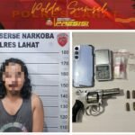 Pengedar Sabu-Sabu di Lahat Simpan Senpi Rakitan di Bawah Kasur