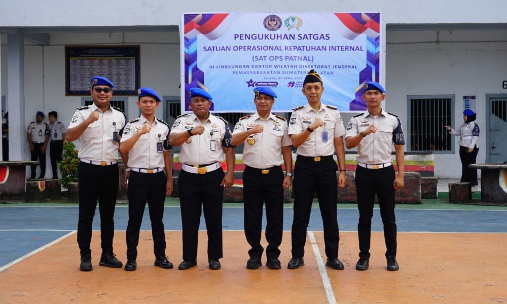 Perkuat Pengawasan Internal, Tiga Perwakilan Rutan Palembang Dikukuhkan dalam SATOPATNAL Perkuat Pengawasan Internal, Tiga Perwakilan Rutan Palembang Dikukuhkan dalam SATOPATNAL