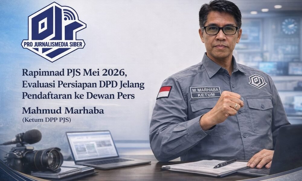Rapimnas PJS 12 Mei 2026: Evaluasi Kesiapan DPD dan Pematangan Langkah Menuju Konstituen Dewan Pers Rapimnas PJS 12 Mei 2026: Evaluasi Kesiapan DPD dan Pematangan Langkah Menuju Konstituen Dewan Pers