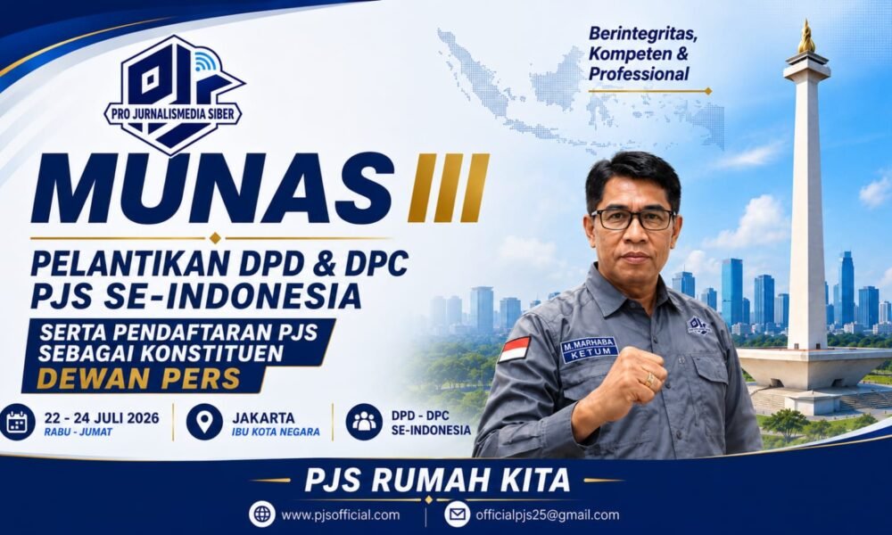 Wapres Gibran Bakal Hadiri MUNAS PJS, Seminar Nasional dan Pelantikan Pengurus DPD-DPC se-Indonesia