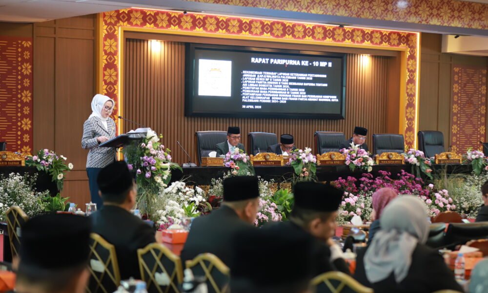 Rapat Paripurna LKPJ Wali Kota Palembang Tahun 2026, Soroti Banjir hingga Truk ODOL Masuk Kota