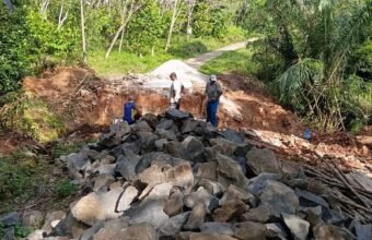 Ground Breaking Jembatan Beton Tungku Jaya II: Bakti Kodim 0403/OKU untuk Rakyat