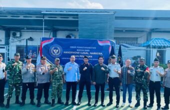 Rutan Kelas I Palembang Laksanakan Apel, Ikrar Bersama dan Penggeledahan Gabungan Bersama APH