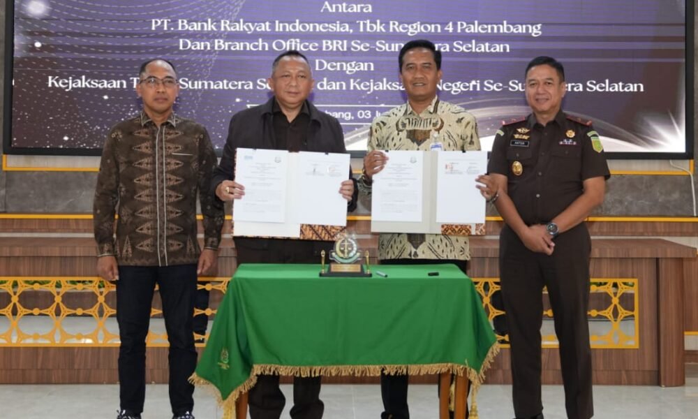 Perkuat Sinergi, BRI Palembang Jalin Kerja Sama Hukum dengan Kejati Sumsel
