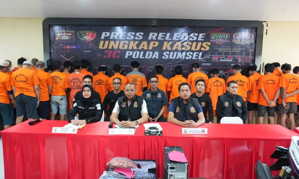 Polda Sumsel Perkuat Operasi Pemberantasan 3C, Ratusan Pelaku Kejahatan Ditangkap