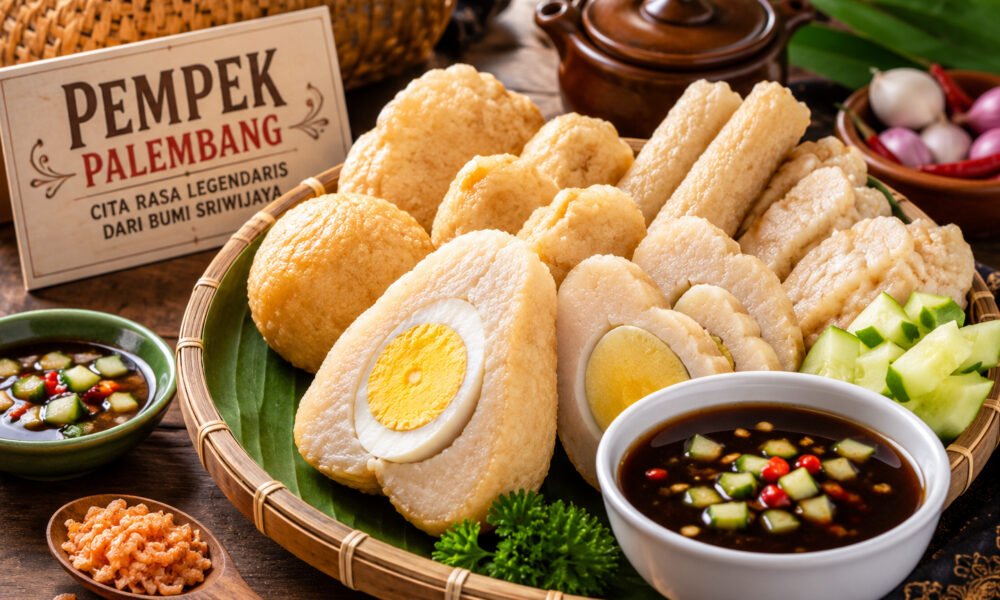 Aneka Pempek Palembang lengkap dengan kuah cuko khas, kuliner legendaris Sumatera Selatan yang memiliki sejarah panjang dan tetap menjadi makanan favorit masyarakat Indonesia hingga kini. (Foto: Aditya/Sriwijayaterkini.co)
