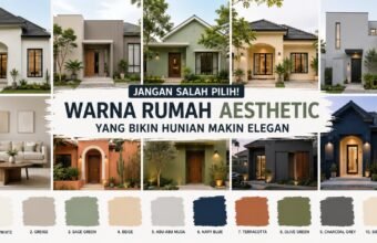 Rekomendasi warna rumah aesthetic yang membuat hunian terlihat lebih elegan, modern, nyaman, dan tetap timeless di berbagai konsep desain rumah. (Foto: ilustrasi/ai)