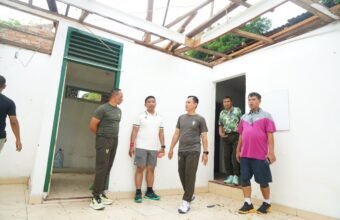 Olahraga Bersama, Pangdam II/Sriwijaya Cek Progres Rehab Swadaya Rumdis Pamen Kodam