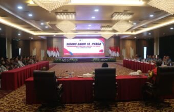 Kegiatan tersebut dipimpin oleh Wakil Kepala Kepolisian Daerah Sumatera Selatan Brigjen Pol Rony Samtana, S.I.K., M.T.C.P., mewakili Kapolda Sumatera Selatan, di Gedung Presisi Polda Sumsel, Palembang, Jumat (26/6/2026). (Foto: Edho/Sriwijayaterkini.co)
