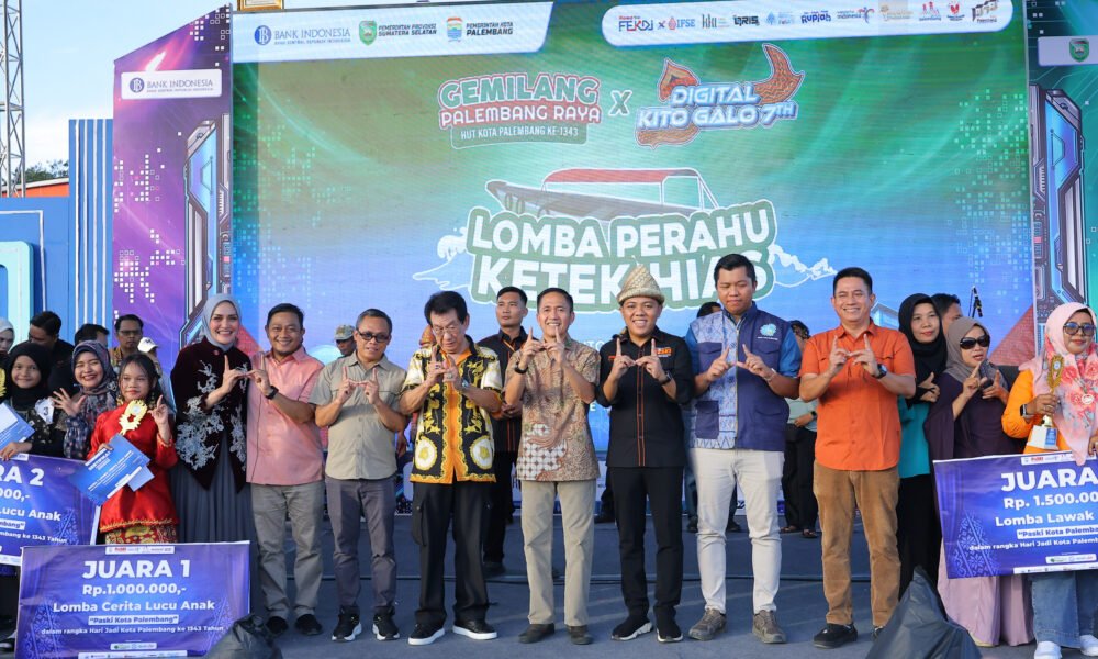 Palembang Gelar Parade Perahu Ketek Hias, Perkuat Identitas Kota Sungai dan Dongkrak Pariwisata. (Foto: Yulie/Sriwijayaterini.co)
