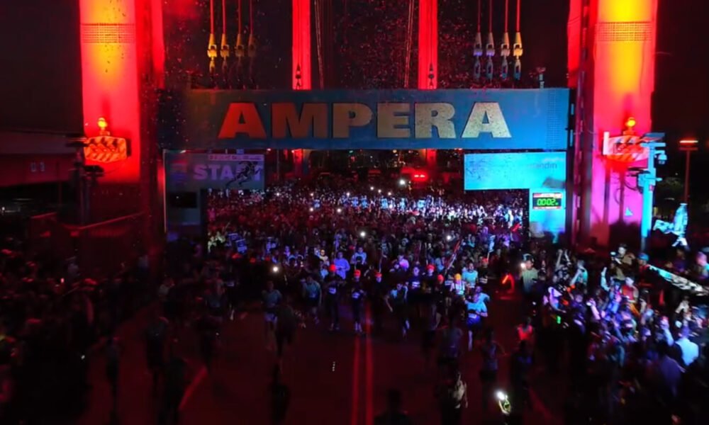 3.500 Pelari dari 140 Daerah Meriahkan HUT Kota Palembang ke-1343 Lewat Mandiri Ampera Tourism Run 2026 Event sport tourism tersebut digelar di kawasan ikonik Jembatan Ampera pada Minggu (28/6/2026) berlangsung dengan penuh antusiasme. (Foto: Istimewa)