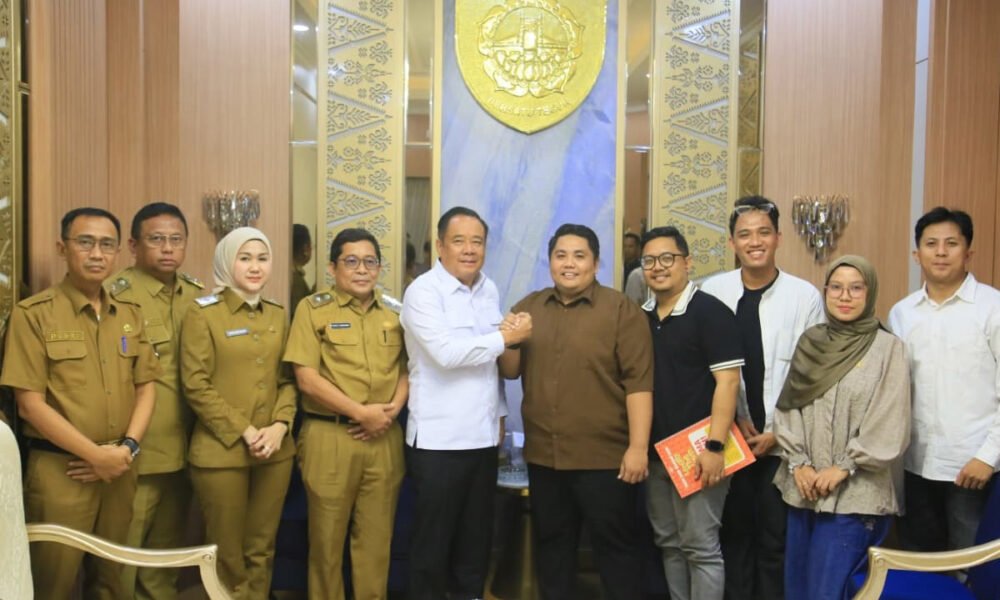 Wagub Sumsel Cik Ujang Dukung Produksi Film Lokal Lenget The Movie. (Foto: Yulie/nara.sriwijayaterkini.id)