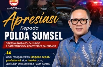 Gagalkan Penyelundupan 10,583 Kilogram Sabu, PGK Sumsel Apresiasi Polda Sumsel