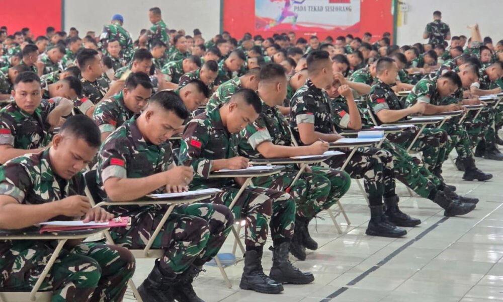 492 Peserta Ikuti Ujian Akademik Rikpsi Casis Diktukba TNI AD Gel II TA 2026 di Jasdam II/Swj 492 Peserta Ikuti Ujian Akademik Rikpsi Casis Diktukba TNI AD Gel II TA 2026 di Jasdam II/Swj. (Foto: Yulie/nara.sriwijayaterkini.id)