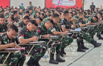 492 Peserta Ikuti Ujian Akademik Rikpsi Casis Diktukba TNI AD Gel II TA 2026 di Jasdam II/Swj. (Foto: Yulie/nara.sriwijayaterkini.id)