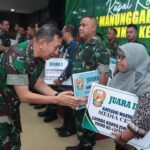 Pangdam II/Swj Hadiri Uji Naskah III dan Pengesahan Doktrin TNI Perisai Trisula Nusantara Secara Vicon Kodam II/Sriwijaya Borong Dua Piala di Lomba Jurnalistik TMMD Ke-128. (Foto: Yulie)