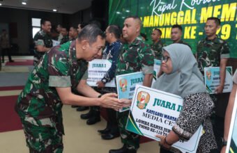 Kodam II/Sriwijaya Borong Dua Piala di Lomba Jurnalistik TMMD Ke-128. (Foto: Yulie)