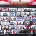 Pangdam II/Swj Hadiri Uji Naskah III dan Pengesahan Doktrin TNI Perisai Trisula Nusantara Secara Vicon. (Foto: Yulie)