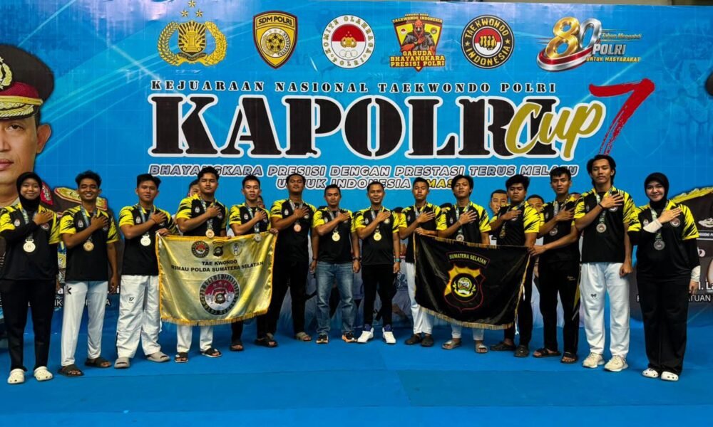 Prestasi Gemilang Kontingen Taekwondo Rimau Polda Sumsel di Kapolri Cup 7, Raih 13 Medali Nasional Prestasi Gemilang Kontingen Taekwondo Rimau Polda Sumsel di Kapolri Cup 7, Raih 13 Medali Nasional