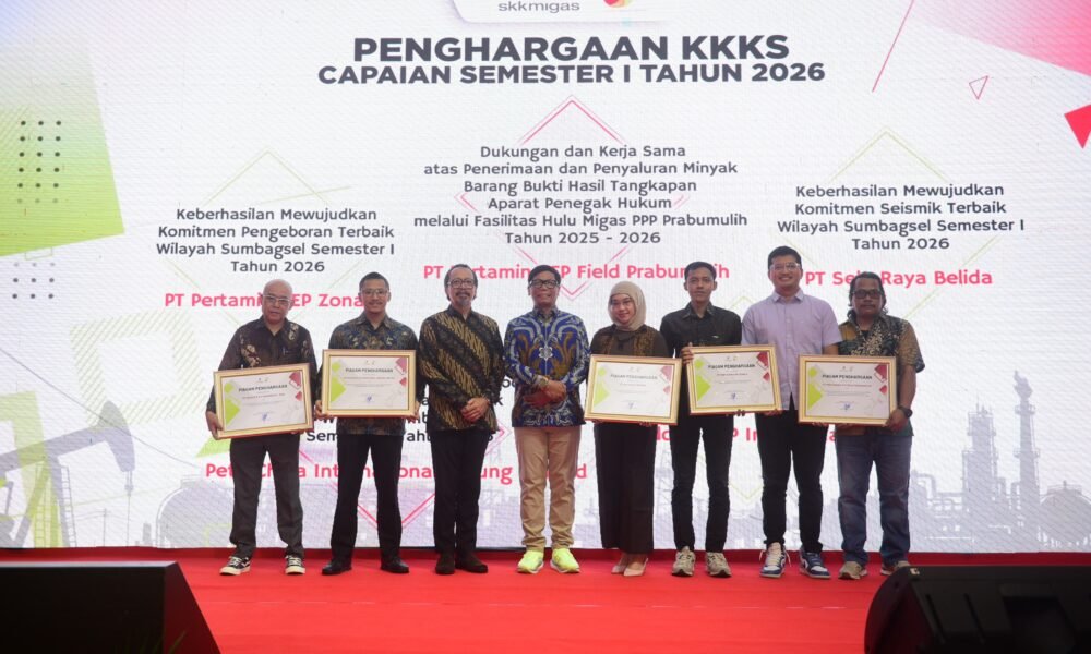 Apresiasi Capaian Hulu Migas Wilayah Sumbagsel, SKK Migas Berikan Penghargaan Kepada KKKS