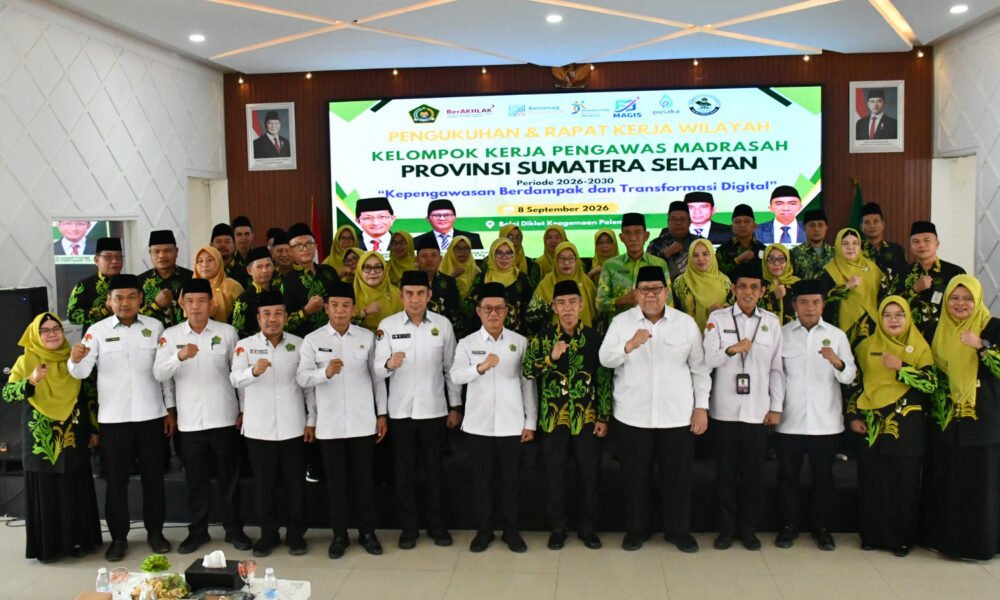 Madrasah Jadi Pilihan Utama Warga Sumsel, Kakanwil Kemenag Kukuhkan Pokjawas 2026–2030