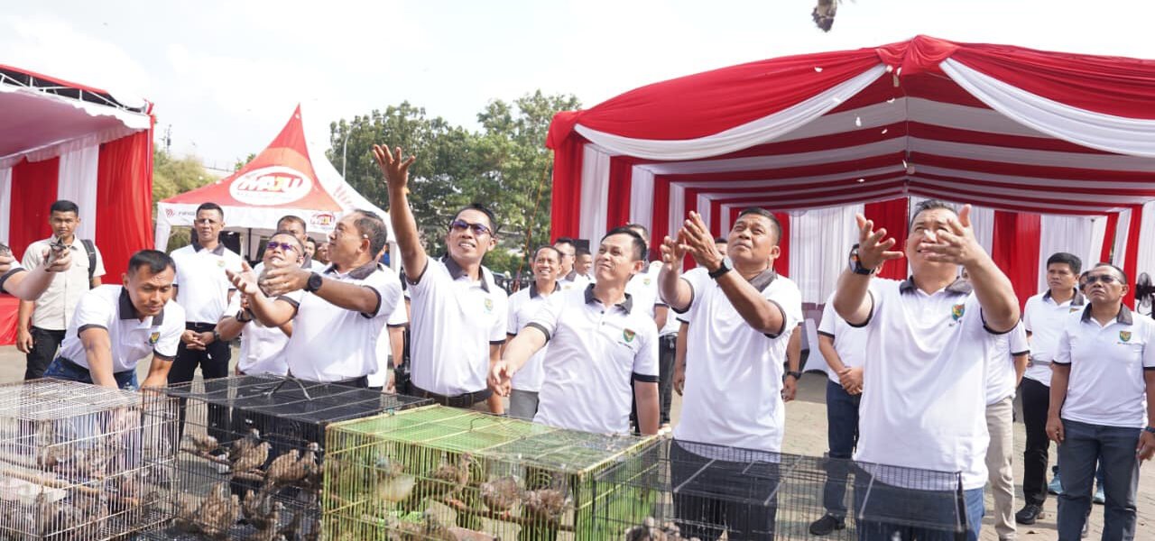 Lomba Kicau Mania Piala Pangdam II/Swj Cup III Meriahkan HUT TNI Ke-81