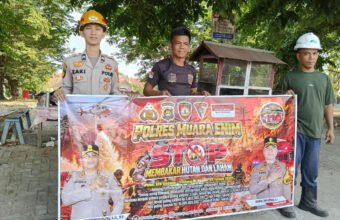 Cegah Karhutla, Sat Samapta Polres Muara Enim Gencar Sosialisasi di PT RMKO Gunung Megang